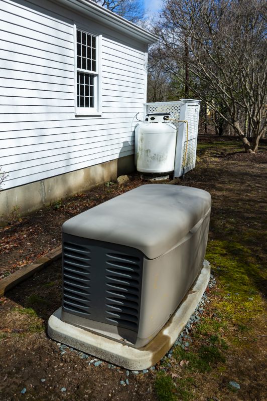 Generator Installed Near a Home